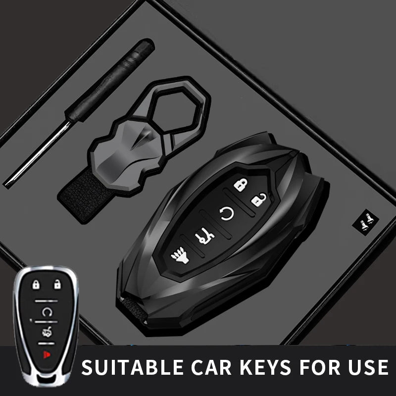 For Chevrolet Malibu Blazer Traverse Seeker Onix Equino Volt Bolt Trax Orlando Cruze Spark Sonic Camaro Car Key Case Cover