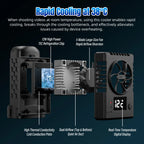 Ice Core Cooler Radiator For DJI Pocket 3 Silent Smart Cooling Fan 3-Speed Adjustable Heat Sink Anti-Scratch Camera Accessories