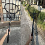 MBLN Brand,328cm/129inch Total Length,Ultralight Total 414g,Portable Landing Net,Carbon Net Handle,Aluminum Alloy net head
