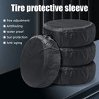 1/2/4PCS Polyester Car Auto Wheel Tire Cover Protector Car Spare Tire Cover Tyre Wheel Covers For Vehicles Dustproof Tire Bags