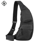 HK Waterproof Men's Shoulder Bag X-Pac Fabric Crossbody Chest Bag Phone Pouch Outdoor Travel Sling Pack Hiking Cycling Side Bags