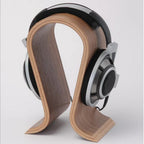 Universal Walnut Wood Headphone Stand Solid Wood Earphone Hanger Headset Holder Display Shelf for Gaming Headphones Accessories