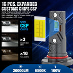 LED Headlight/Fog Light Bulb Canbus 6000K 12V/24V, H11 H8 H9 H16JP 9005 9006 Socket