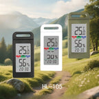 Multifunction Thermometer Hygrometer Automatic Electronic Temperature Humidity Monitor Clock LCD Screen Weather Station for Home