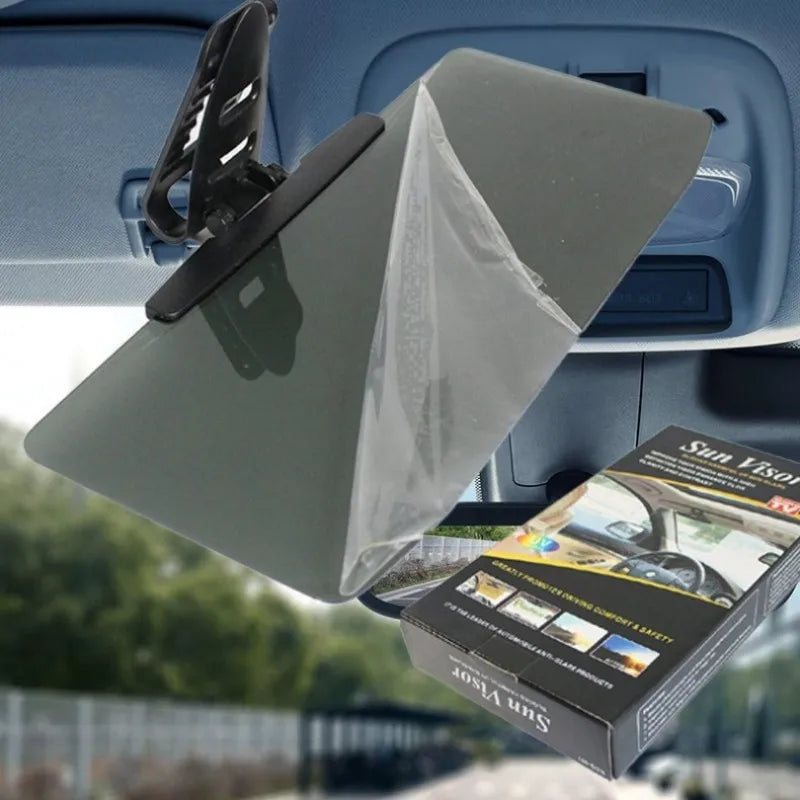 Universal Car Sun Visor With Polarized Glare Protection Driver's Anti-Glare Mirror Visor Portable Foldable Car Visor