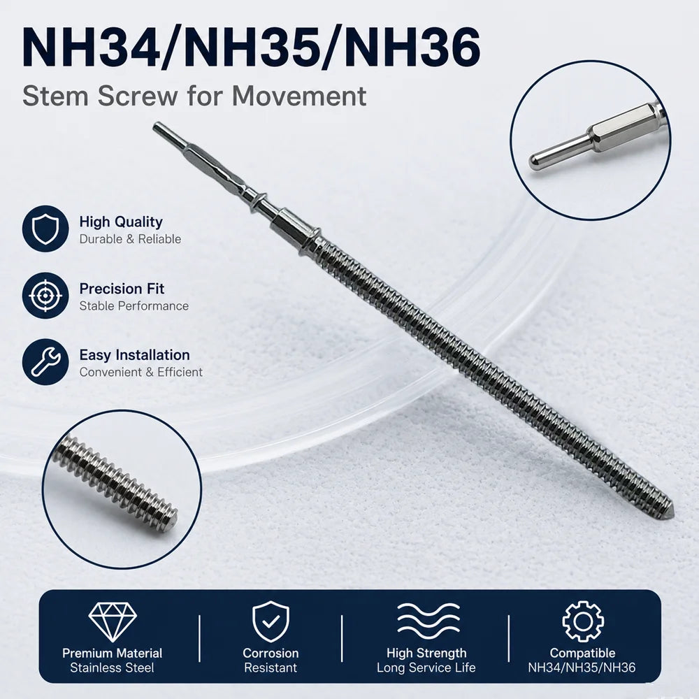 NH35 Stems 10Pcs/3Pcs Movement Watch Stem Crown Kit Watch Parts For NH34 NH35 NH36 VK63 Miyota8215 Stem Spare Parts High Quality