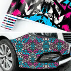 Car Graffiti Painting Films for Auto Body Hood Rearview Mirror Motorcycle Bike Graffiti Sticker Decor Waterproof Vinyl Wrapping