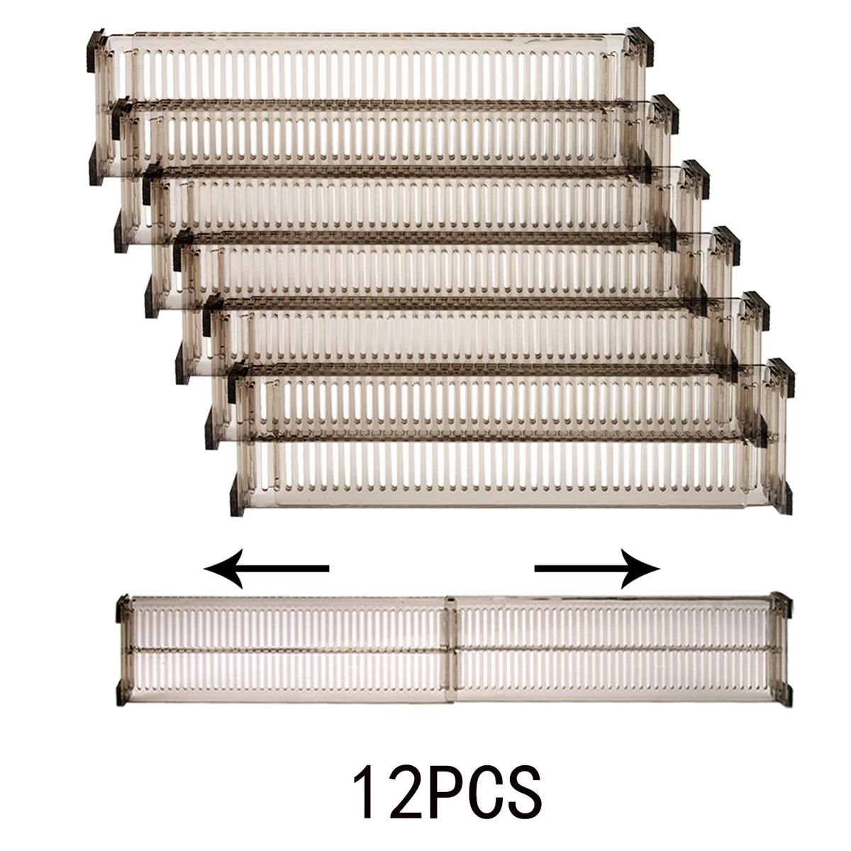 10 件, Plastic Drawer Divider 5Sets, Home Drawer Storage Dividers, Drawer Dividers for Storage and Organization, Free Combinatio