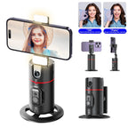 P02 360° Auto Face Tracking Gimbal Detachable Phone Clip Gesture Control with Wireless Remote Compatible with Smartphones