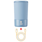 Electric dog paw cleaner cup automatic pet foot washing machine portable waterproof, blue