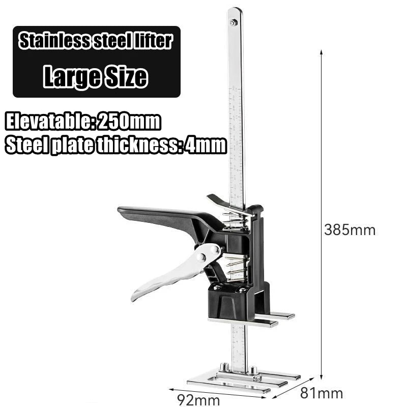 Labor Saving Arm Jack Lift 0-145mm Height Adjuster for Drywall, Cabinet, Tile - Yellow 2pcs