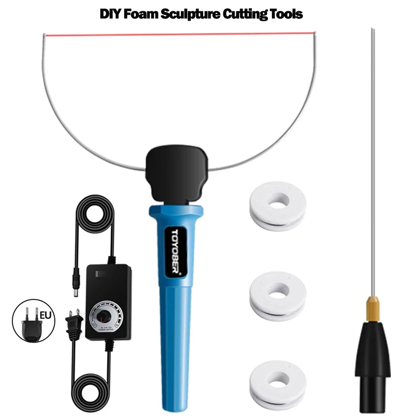 Electric Foam Cutter Kit Foam Carving Cutting Pen Foam Crafts Sculpture Cutting Pen Styrofoam Cutting Tools Hot Wire Foam Cutter