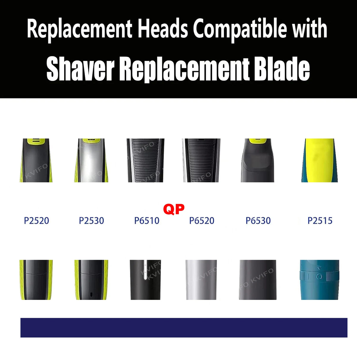 1-10 Pcs Electric Trimmer Shaver Replacement Kit For One Blade Shaver For QP2520/QP2530/QP2630/QP6510/QP6520/QP2523