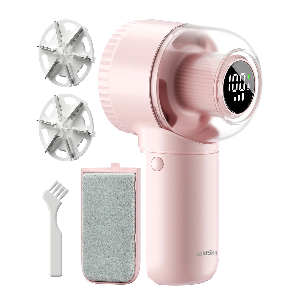 coldSky Rechargeable Fabric Shaver Electric Lint Remover with Digital Display Sweater Shaver Lint Shaver for Clothing Blanket