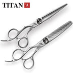 Titan professional 6.0inch left handed  cutting scissors shears barber scissors hairdressing scissors