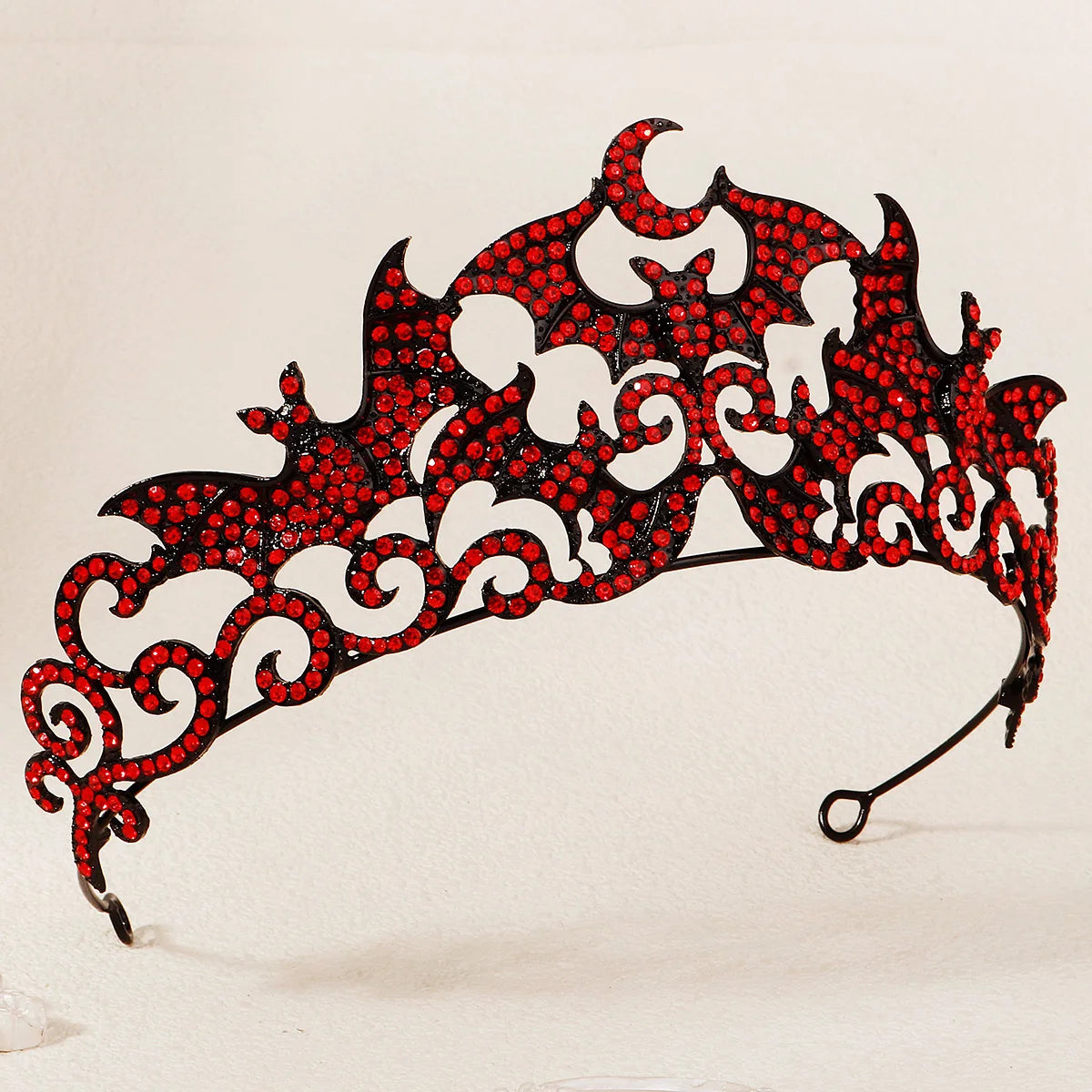Halloween Gothic Style Alloy Crown Skull Bat Spider Handcrafted Crystal Jewelry Hair Accessories For Women Holiday Headwear