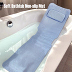 New Extra Long Non-Slip Bathtub Mat With Suction Cup PVC hollow Massage With Cushion Bathroom Mat Safety Shower Bathtub Mats