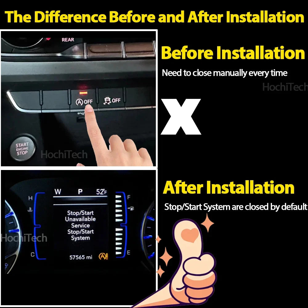 For Kia Carnival KA4 2021 2022 Automatic Stop Start Engine System Off Device Control Sensor Plug Stop Cancel