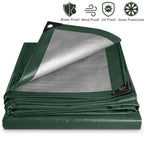 Tarpaulin Waterproof Canopy Heavy Duty Tarp Sheet Cover with Grommet Multi Rain Cover For Outdoor Terrace Plant Garden Porch