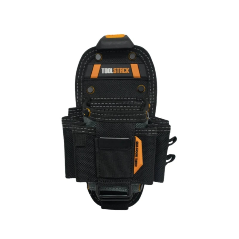 TOOLSTACK Technician's Pouch Multi-Pocket Durable Quick Hanging Waist Bag Screwdriver & Pliers Tool Organizer for Electrician