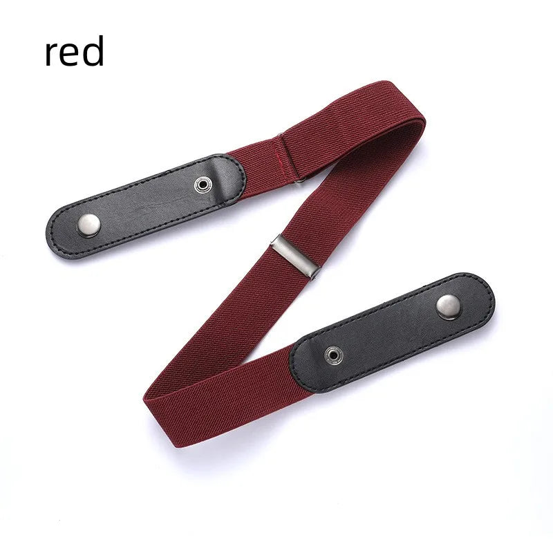 New 4/3/2/1PC Stretch Elastic Waist Band Invisible Belt Buckle-Free Belts for Women Men Jean Pants Dress No Buckle Easy To Wear