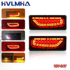 2PCS 12/24V Dynamic LED Truck Tail Light Turn Signal Rear Brake Lights Reverse Signal Lamp Trailer Lorry Bus Camper Caravan