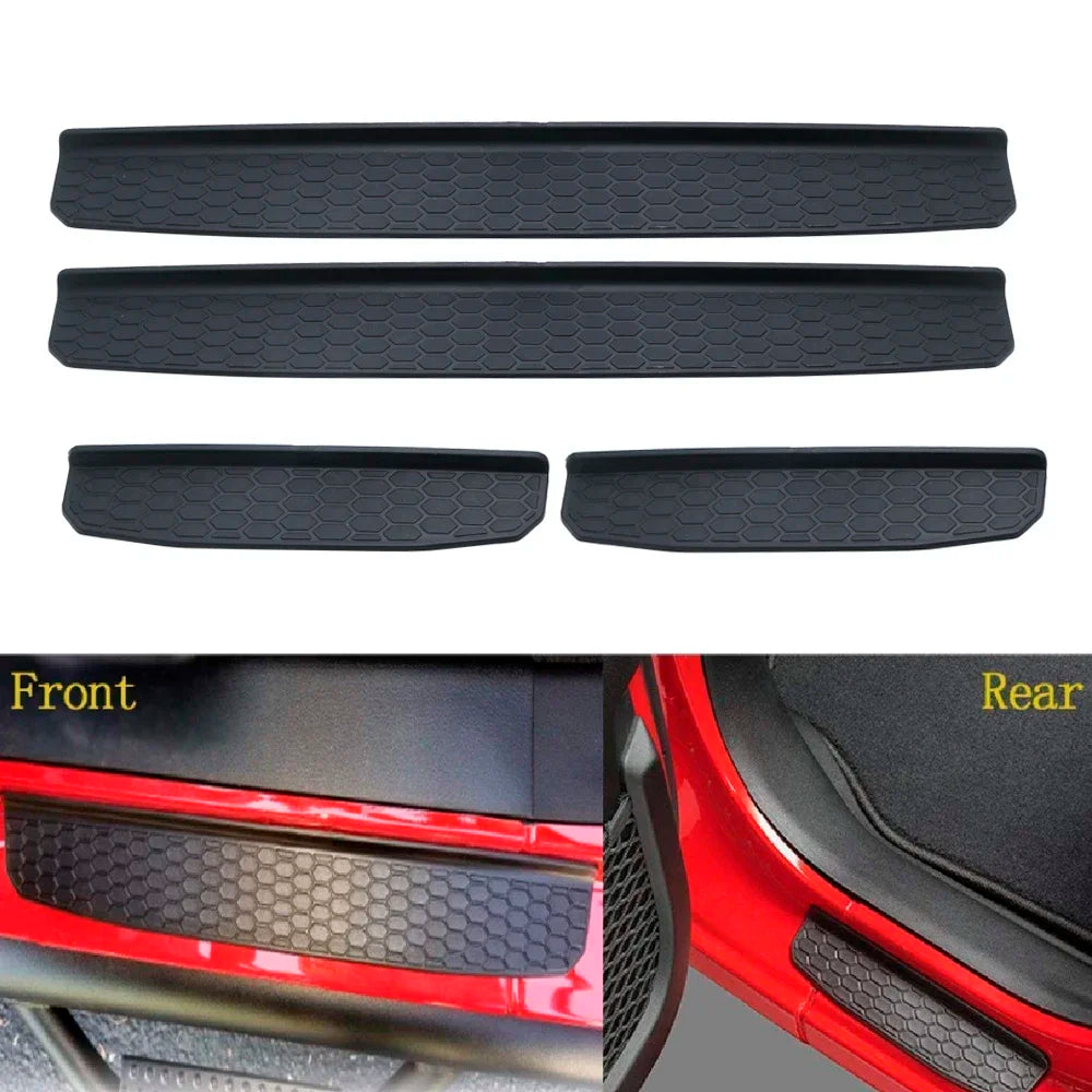 Jeep Wrangler JL 2018-2019 Door Sill Entry Guard Protector Plates, 2 or 4 Door