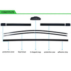 For Chevrolet Captiva MK1 2006-2018 Car Front Wiper U-type Soft Rubber Boneless Wiper HD Quiet Durable Automotive Wiper 24"16"