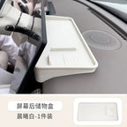 GWM ORA 5 2026 Silicone Interior Storage Box Set, Cup Holder Cover & Phone Mat, White/Grey