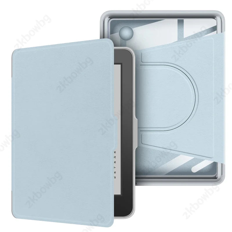 Transparent Acrylic Back Case For Kobo Clara BW N365 Clara Colour 2024 N367 2E 6'' N506 Ebook Magnetic Separation Rotating Cover