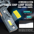 XSTORM Car Headlight H1 H4 H7 LED H8 H11 9005 HB3 9006 HB4 9012 Hir2 Led Bulb Canbus Light Automobile Kit H7 Turbo Car Fog Lamp