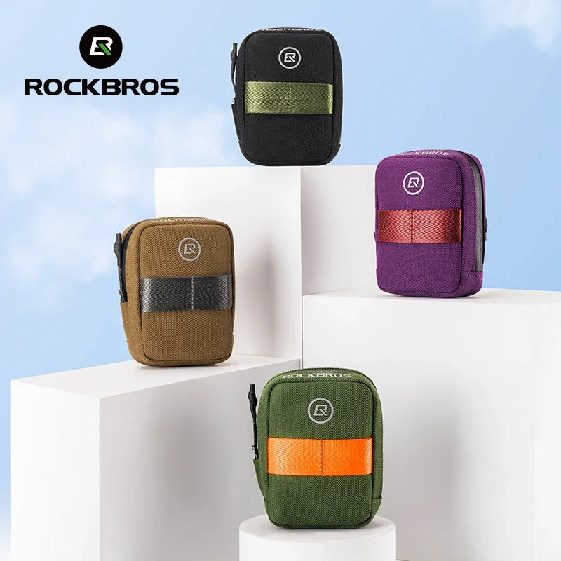 ROCKBROS Cycling Bag 0.35L Mini Portable Bike Tail Bag MTB Mountain Road Bike Tool kit Repair Bag Bicycle Bag Accessories
