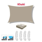 Waterproof Sun Shade Sail UV Block Canopy for Patio Garden Backyard Outdoor with D-Rings