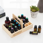 Essential Oil Storage Wooden Box 25 Compartment Storage Box 15ML 24+1 Compartment Essential Oil Display Box