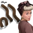 Heatless Hair Curlers Curling Rod Headband No Heat Hair Rollers Lazy Curls with Hook Sleeping Soft Flexi Rod Hair Styling Tools