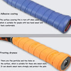 60pcs Tennis Racket Overgrip Tape PU Sweat Absorbent Handle Wrap, Dry or Sticky, Black/White
