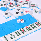 24/26/30mm Mini Mahjongs Board Game Portable Travel Set 144pcs Chinese Mahjongs Classic Traditional Chinese Family Tabletop Game