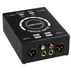 3Pin XLR/RCA/TS/TRS Ground Loop Noise Isolator Box Multi-Purpose Hum Eliminator for Home and Office Theater Audio Playing System
