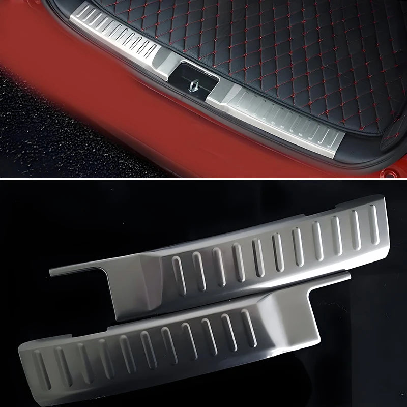 For Suzuki Vitara 2015 2016 2017 2018 2019 Inner Rear Bumper Stainless Steel Protection Trunk Sill Car Accessories Trim