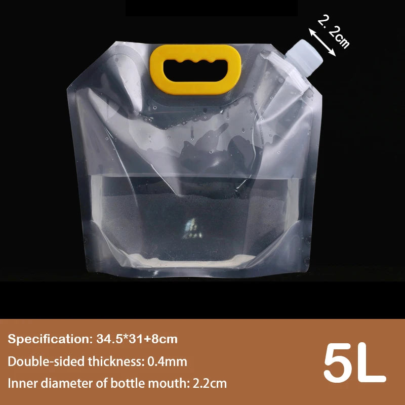 Transparent Spout Beverage Bag Reusable For Outdoor Travel Grain Storage Portable Ic Spout Pouches For Party Fruit Juice Beer