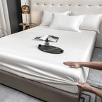 Mulberry Silk Fitted Sheet Natural Silk Bed Cover Queen King Size Bed Cover Customized Size Luxury High-End Silk Bedding Sheets