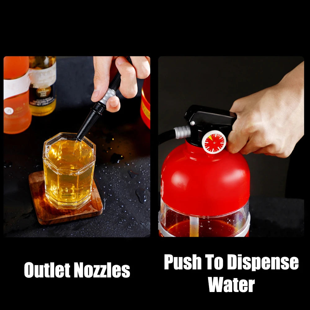 1.5L Fire Extinguisher Style Drink Dispenser Pourer for Wine Beer Spirits, 1pc