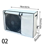 Multi-sizes Oxford Cloth AC Cover Breathable Easy To Install Durable Dirt-Proof Outdoor Use Rollup AC Cover Weather Protection