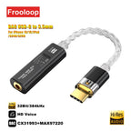 USB C to 3.5 mm Jack Adapter DAC Type-C Audio Amplifier Hi-Fi Stereo Earphone Headphone AUX Converter CX31993 MAX97220 Dual Chip