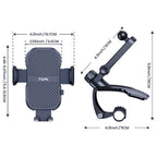 TOPK D46J Dashboard Car Phone Holder Mount, Easy Installation, Universal Clip Mount, Compatible with All Smartphones