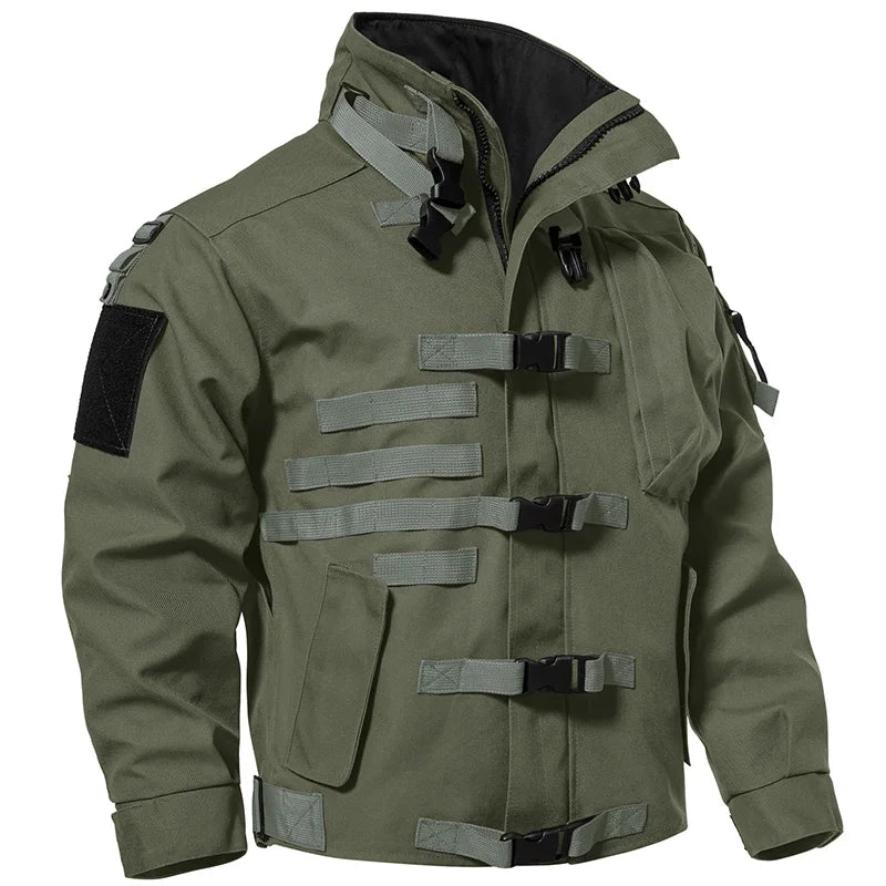 Lynjacye Motorcycle Bomber Jacket Cotton Stand Collar Patch Flight Coat Men Women