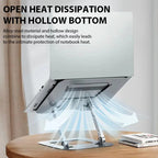 XMSJ Laptop Stand Adjustable Carbon Steel Notebook Tablet Stand Up to 17 Inch Macbook Laptop Portable Foldable Cooling Holder