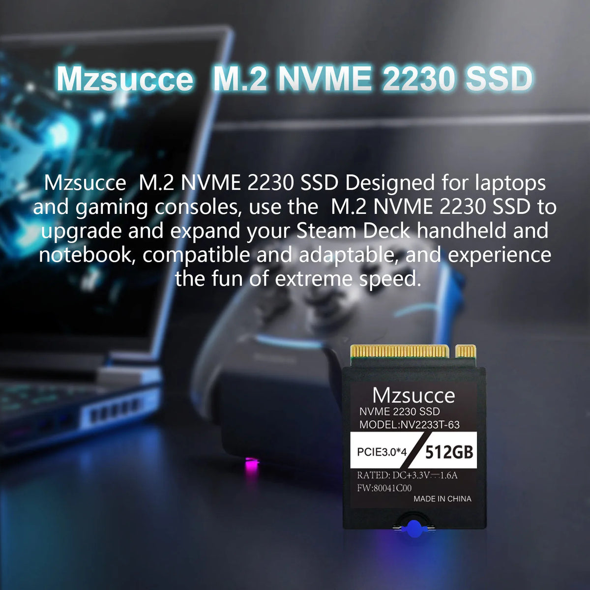 2230 SSD Nvme M2 1tb 512gb 256gb Compatible with Steam Deck/surface pro Upgrade & Expand, High Performance and Efficiency