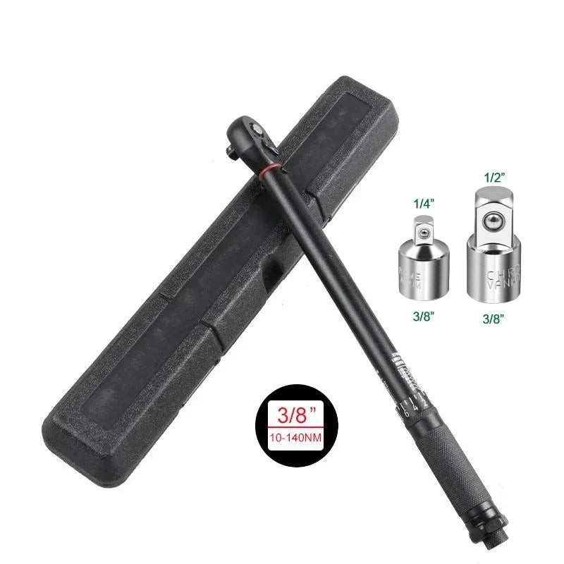 72T Torque Wrench 1/2'' 3/8'' 1/4'' Square Drive Preset Bicycle Torques Key Two-way Ratchet Car Bike Automotive Hand Tools