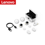 Lenovo Magnetic Wireless Lavalier Microphone 100M Noise Reductionfor with Charging Box Professional Microphone for Recording